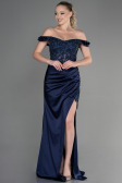 Long Navy Blue Evening Dress ABU3384