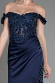 Long Navy Blue Evening Dress ABU3384