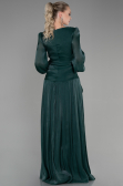 Long Emerald Green Chiffon Prom Gown ABU3397