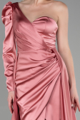Long Onion Skin Satin Evening Dress ABU1715