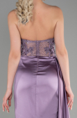 Lavender Long Satin Evening Dress ABU3376