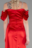 Long Red Satin Evening Dress ABU3398