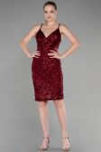 Short Burgundy Evening Dress ABK1541