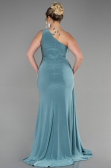 Turquoise Long Plus Size Evening Dress ABU3132