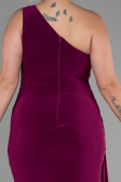 Plum Long Plus Size Evening Dress ABU3132