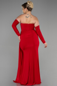 Long Red Plus Size Evening Dress ABU3352