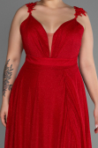 Long Red Oversized Evening Dress ABU3174