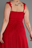 Long Red Oversized Evening Dress ABU3174