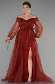Light Brown Long Oversized Evening Dress ABU1535