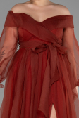 Light Brown Long Oversized Evening Dress ABU1535