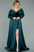 Long Emerald Green Oversized Evening Dress ABU2084