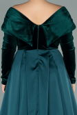 Long Emerald Green Oversized Evening Dress ABU2084