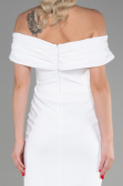 Midi White Invitation Dress ABK1902