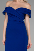 Midi Sax Blue Invitation Dress ABK1902