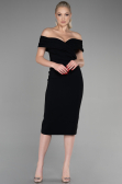 Midi Black Invitation Dress ABK1902