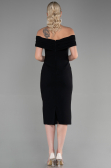 Midi Black Invitation Dress ABK1902