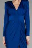 Midi Sax Blue Invitation Dress ABK1861