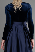 Long Navy Blue Evening Dress ABU3388