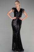 Long Black Evening Dress ABU881