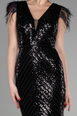 Long Black Evening Dress ABU881