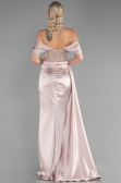 Cappuccino Long Satin Evening Dress ABU3446