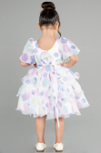 Short White Girl Dress ABK1768