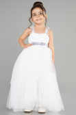 Long White Girl Dress ABU3031
