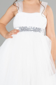 Long White Girl Dress ABU3031