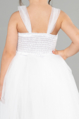 Long White Girl Dress ABU3031