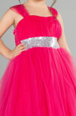 Fuchsia Long Girl Dress ABU3031