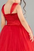 Long Red Girl Dress ABU3031