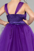 Long Purple Girl Dress ABU3031