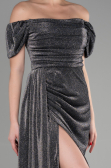 Long Anthracite Evening Dress ABU2657