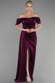 Plum Long Evening Dress ABU2657