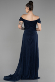 Long Navy Blue Prom Gown ABU3472