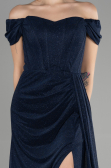 Long Navy Blue Prom Gown ABU3472