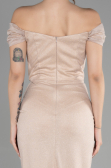 Long Beige Prom Gown ABU3473