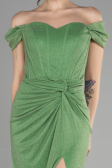 Long Pistachio Green Prom Gown ABU3473