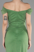 Long Pistachio Green Prom Gown ABU3473