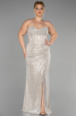 Long Mink Scaly Plus Size Evening Dress ABU3322