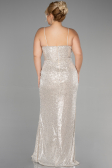 Long Mink Scaly Plus Size Evening Dress ABU3322