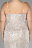 Long Mink Scaly Plus Size Evening Dress ABU3322