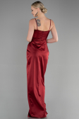 Long Burgundy Satin Evening Dress ABU3390