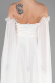 Long White Chiffon Evening Dress ABU3462