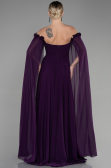 Long Purple Chiffon Evening Dress ABU3462
