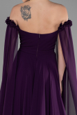 Long Purple Chiffon Evening Dress ABU3462