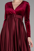 Long Burgundy Evening Dress ABU3388