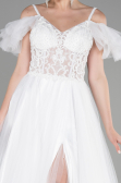 Long White Evening Dress ABU3500