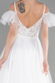 Long White Evening Dress ABU3500