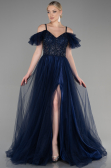 Long Navy Blue Evening Dress ABU3500